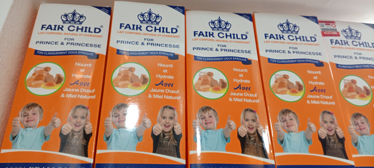 Lait corporel naturel et hydratant pour les enfants